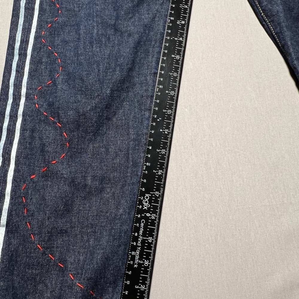 Rogue Territory Mens Blue Denim Stanton Mid Rise Slim Button Fly Jeans Size 30 - Picture 15 of 16